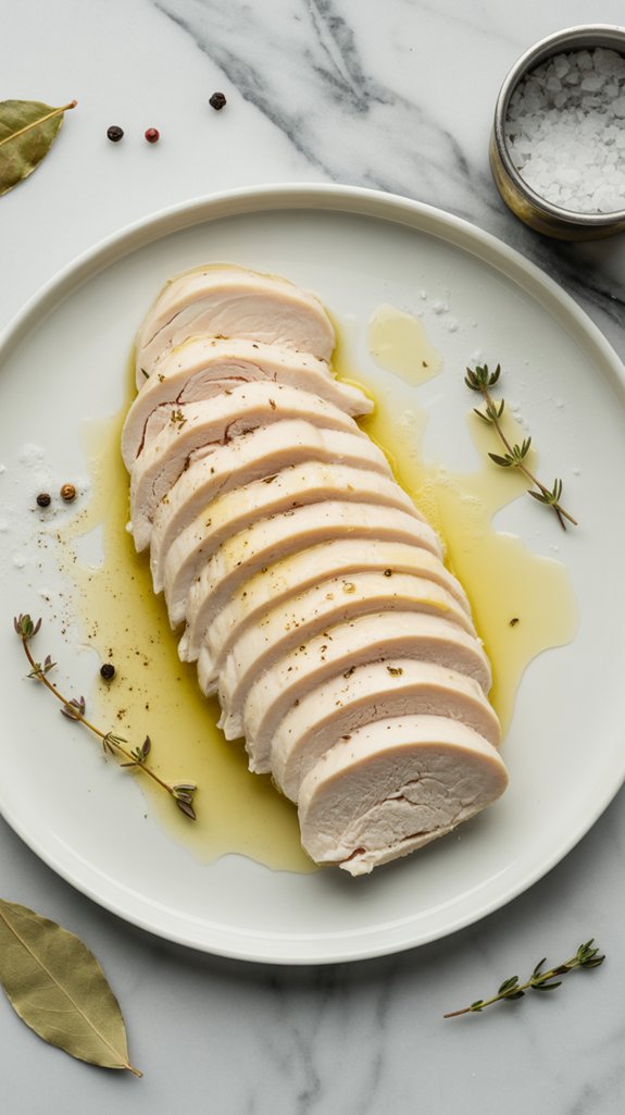 tender poached chicken recipe