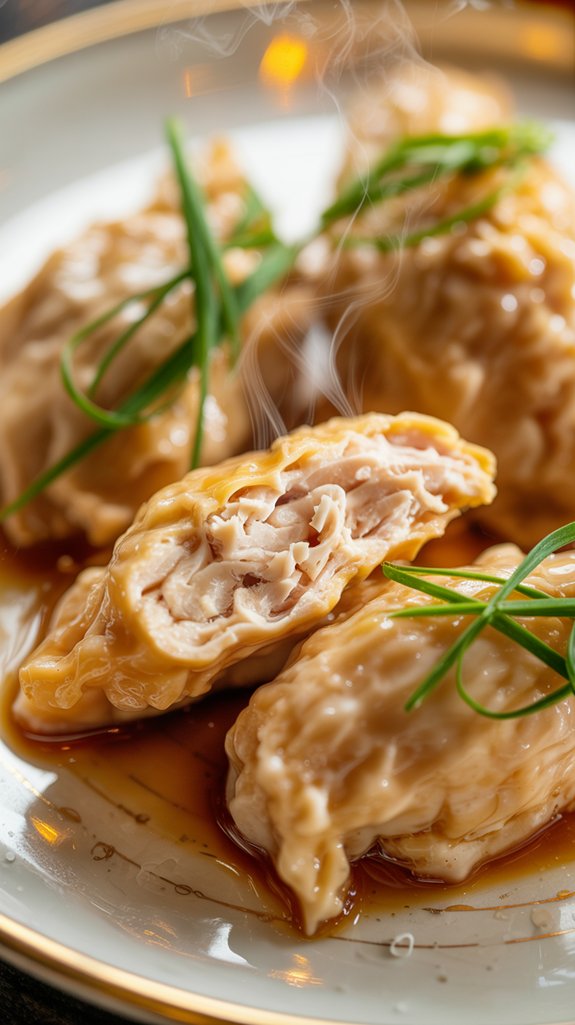 tender poached chicken recipe