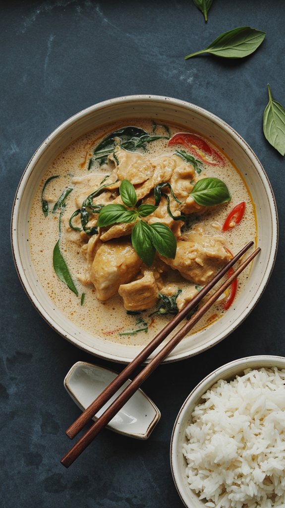thai basil chicken dish