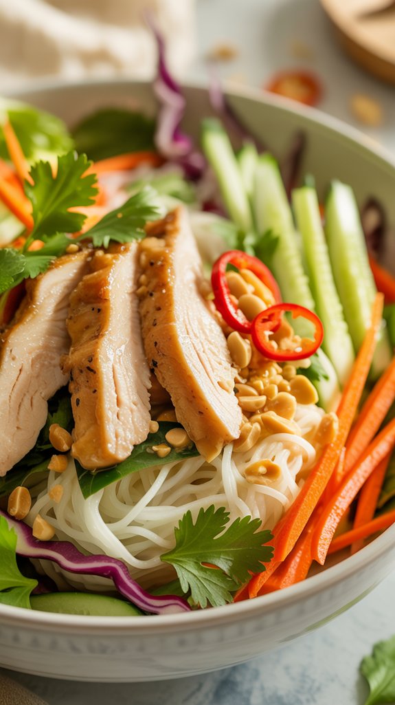 thai chicken noodle salad recipe