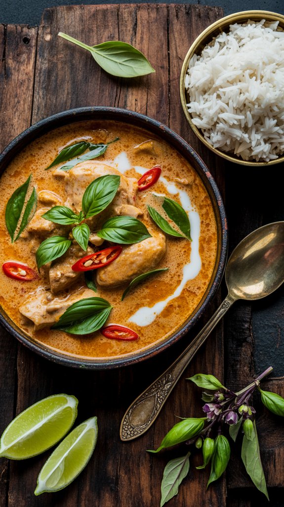 thai panang chicken curry