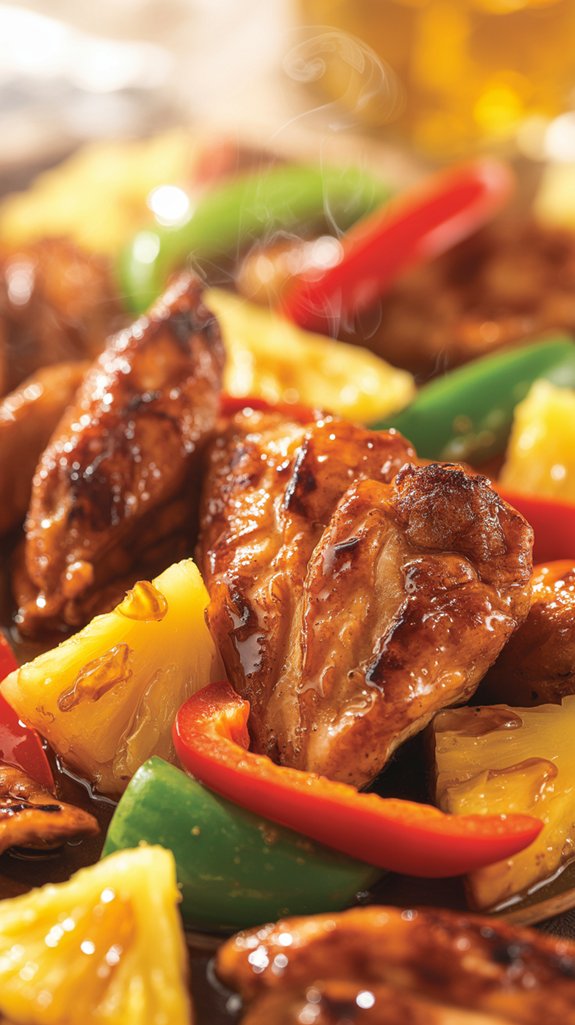 tropical chicken skewers recipe