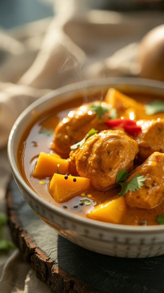 vibrant mango chicken curry