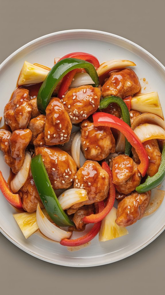 wok cooked sweet sour chicken